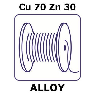 BRASS ALLOY, CU70ZN30, 10M WIRE,