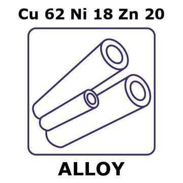 NICKEL SILVER ALLOY, CU62NI18ZN20, 100M&