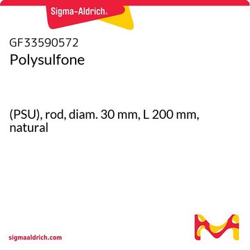 POLYSULFONE, (PSU), ROD, DIAMETER 30MM,&
