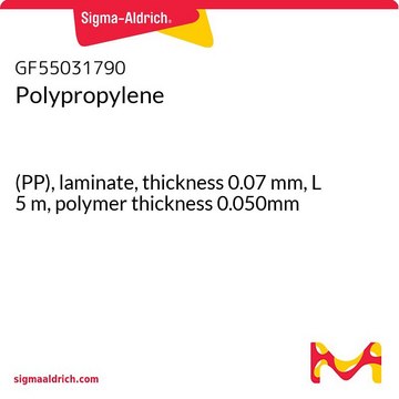 POLYPROPYLENE, (PP), LAMINATE, THICKNES&