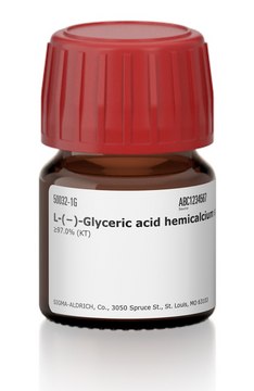 L-(?)-Glyceric acid hemicalcium salt monohydrate