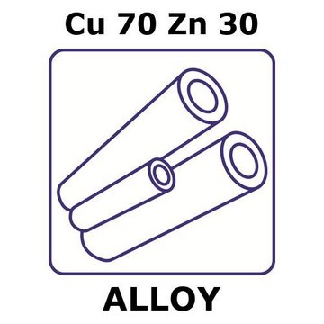 BRASS ALLOY, CU70ZN30, 200MM TUBE,