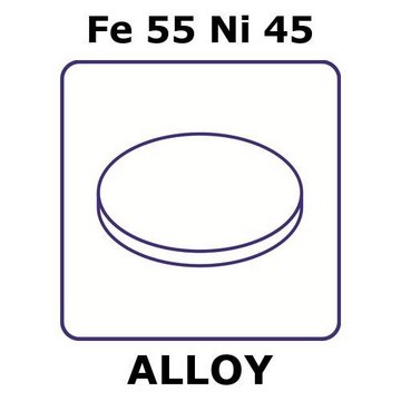 IRON-NICKEL ALLOY, FE55NI45, FOIL, 4MM