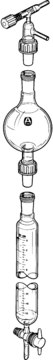 Flash-chromatography assembly with threaded joints