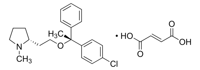 Clemastine for system suitability