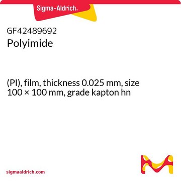 POLYIMIDE, (PI), FILM, THICKNESS 0.025M&
