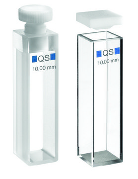 HELLMA CUVETTE, FLUORESCENCE CURVE, 10M&