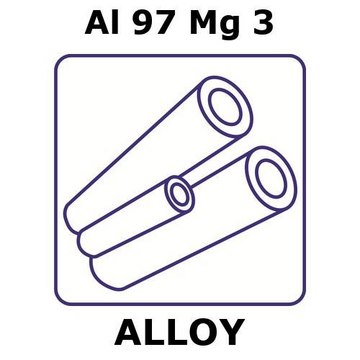 ALUMINUM-MAGNESIUM ALLOY, AL97MG3, 200M&