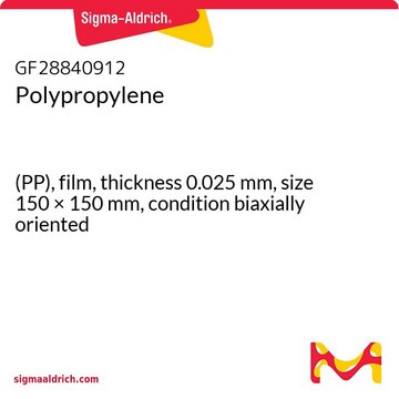 POLYPROPYLENE, (PP), FILM, THICKNESS 0.&