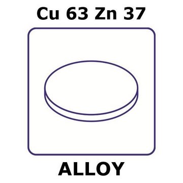 BRASS ALLOY, CU63ZN37, FOIL, 6MM