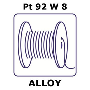 PLATINUM-TUNGSTEN ALLOY, PT92W8, 1M INS&