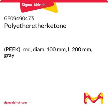 POLYETHERETHERKETONE, (PEEK), ROD, DIAM&