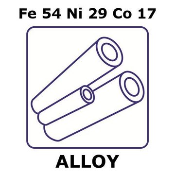 GLASS SEALING ALLOY ALLOY, FE54NI29CO17&
