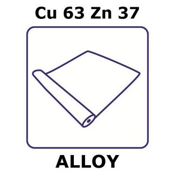 BRASS ALLOY, CU63ZN37, FOIL, 20M