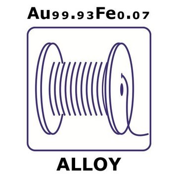 GOLD-IRON ALLOY, AU99.93FE0.07, 0.1M WI&