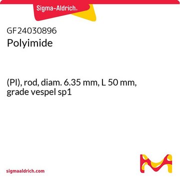 POLYIMIDE, (PI), ROD, DIAMETER 6.35MM,