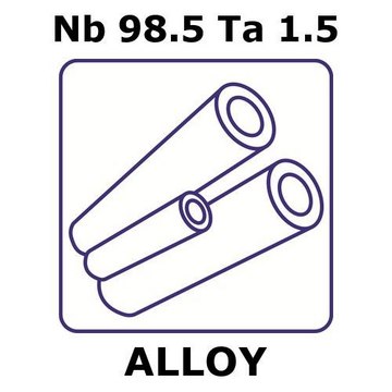 NIOBIUM/TANTALUM, TUBE,NB 98.5%/TA 1.5%&