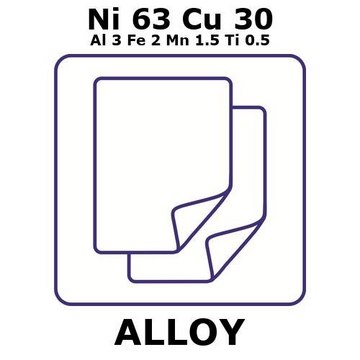 MONEL ALLOY K-500, NI63CU30AL3FE2MN1.5