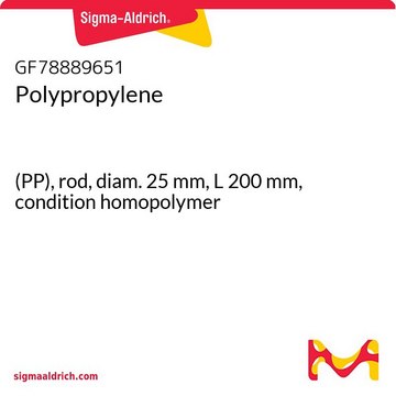 POLYPROPYLENE, (PP), ROD, DIAMETER 25MM&