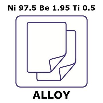 NICKEL-BERYLLIUM-TITANIUM ALLOY, NI97.5&