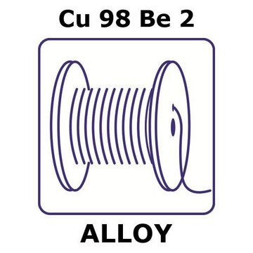 COPPER-BERYLLIUM ALLOY, CU98BE2, 20M WI&