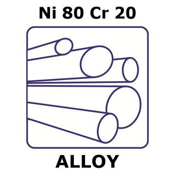 NICKEL/CHROMIUM, ROD,NI 80%/CR 20%, DIA&
