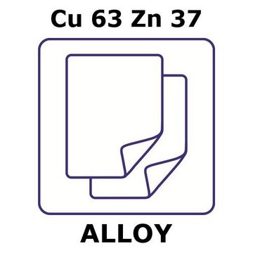 BRASS ALLOY, CU63ZN37, FOIL, 100