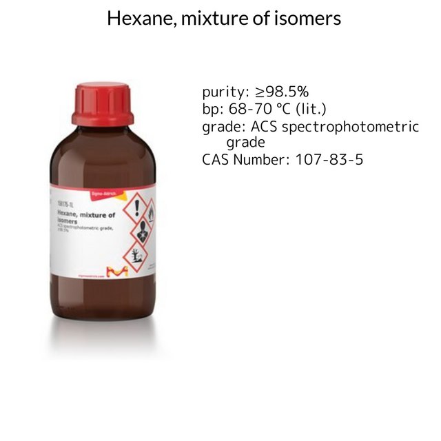 HEXANE, >=98.5%, A.C.S. SPECTROPHOTOMETR