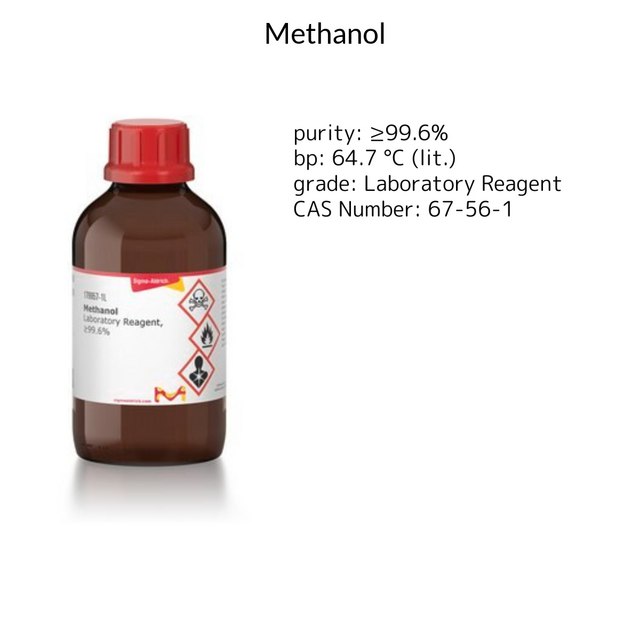 METHANOL, LABORATORY REAGENT, >=99.6%