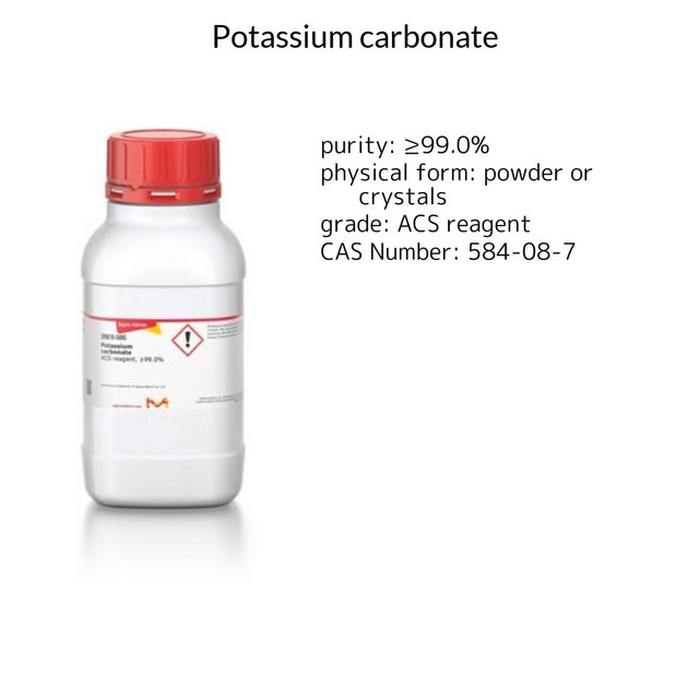 POTASSIUM CARBONATE, 99+%, A.C.S. REAGE&