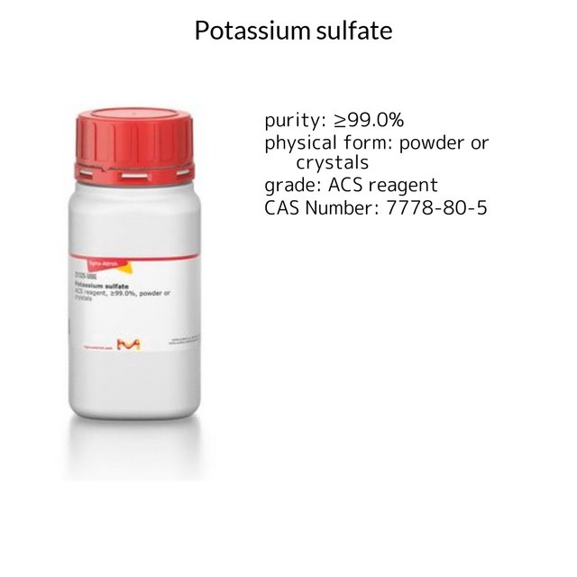 POTASSIUM SULFATE, GRANULAR, 99+%,