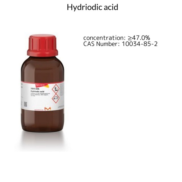 HYDRIODIC ACID, 47+%, A.C.S. REAGENT,