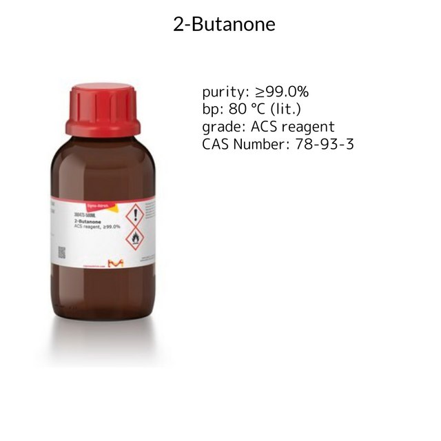 2-BUTANONE, ACS REAGENT, >=99.0%