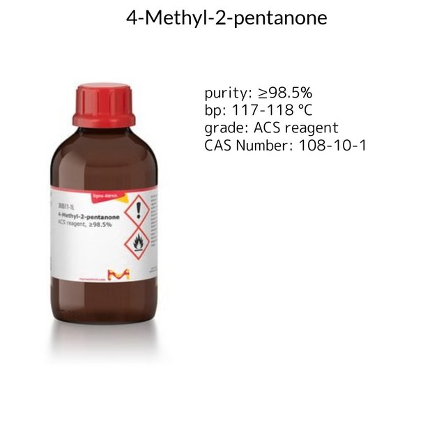 4-METHYL-2-PENTANONE, >=98.5%, A.C.S. RE
