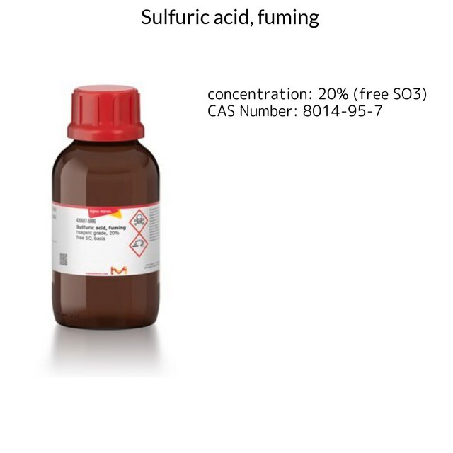 SULFURIC ACID, FUMING, REAGENT GRADE,