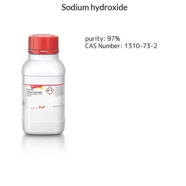 SODIUM HYDROXIDE, REAGENT GRADE, 97%,