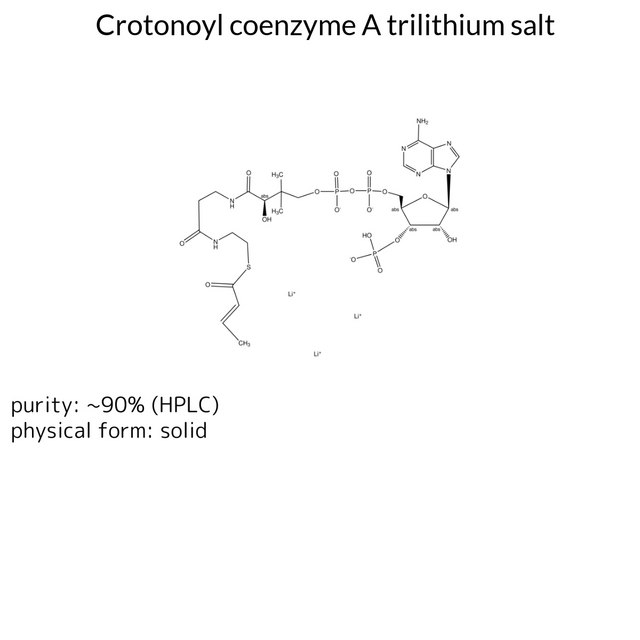 Crotonoyl coenzyme A trilithium salt
