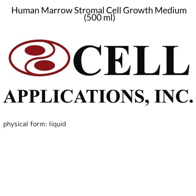 Human Marrow Stromal Cell Growth