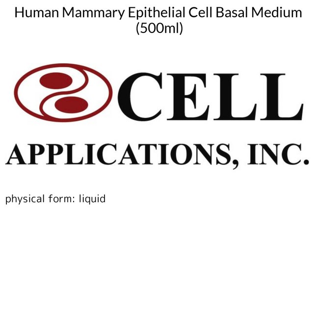 Human Mammary Epithelial Cell Basal